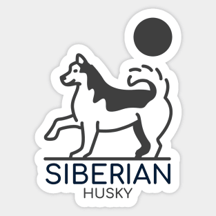 Siberian Husky / Husky Design / Dog lover / Husky Owner Gift Sticker